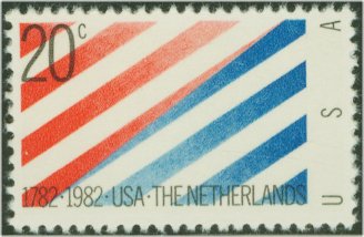 2003 20c U.S. Netherlands F-VF Mint NH Plate Block of 20 #2003pb