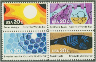 2006-9 20c Knoxville Fair Attached block of 4 F-VF Mint NH #2006nh