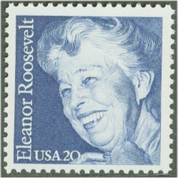 2105 20c Eleanor Roosevelt F-VF Mint NH Plate Block of 4 #2105pb