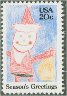 2108 20c Christmas-Santa F-VF Mint NH #2108nh