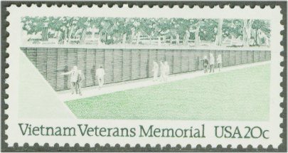 2109 20c Viet Nam Memorial F-VF Mint NH Plate Block of 4 #2109pb