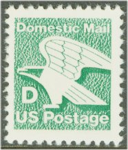 2111 (22c) D Stamp F-VF Mint NH Plate Block of 20 #2111pb