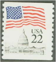 2115 22c Flag over Capitol Coil Used #2115used