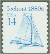 2134 14c Iceboat Coil F-VF Mint NH #2134nh