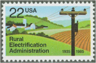 2144 22c Rural Electrification F-VF Mint NH #2144nh