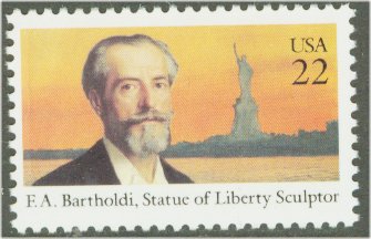2147 22c Frederic Bartholdi Used #2147used