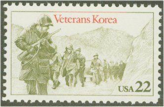 2152 22c Korean War Vets Used #2152used