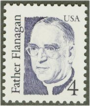 2171 4c Father Flanagan F-VF Mint NH Plate Block of 4 #2171pb
