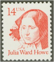2176 14c Julia Ward Howe F-VF Mint NH Plate Block of 4 #2176pb