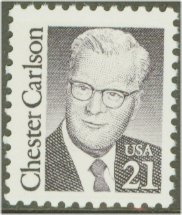 2180 21c Chester Carlson F-VF Mint NH Plate Block of 4 #2180pb