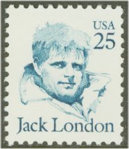2182 25c Jack London F-VF Mint NH Plate Block of 4 #2182pb