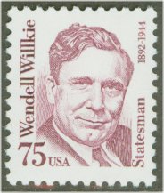 2192 75c Wendell Wilkie F-VF Mint NH Plate Block of 4 #2192pb