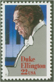 2211 22c Duke Ellington F-VF Mint NH Plate Block of 4 #2211pb