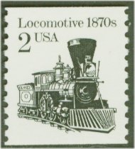 2226 2c Locomotive Reprint Coil Plate Number Strip of 5 #2226pnc5