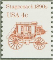 2228 4c Stagecoach Reprint Coil Used Single #2228used