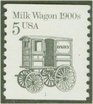 2253 5c Milk Wagon Coil F-VF Mint NH #2253nh