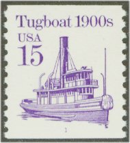 2260 15c Tugboat Coil F-VF Mint NH #2260nh