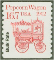 2261 16.7c Popcorn Wagon Coil F-VF Mint NH #2261nh