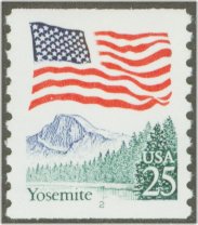 2280 25c Yosemite Coil Used Single #2280used