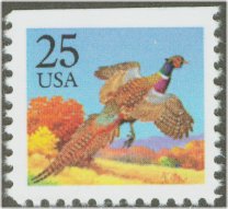 2283 25c Pheasant (from Booklet) F-VF Mint NH #2283nh