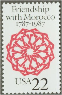 2349 22c U.S.- MoroccoF-VF Mint NH Plate Block of 4 #2349pb