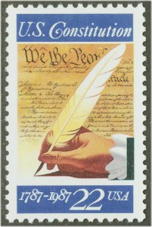 2360 22c Constitution Signing F-VF Mint NH Plate Block of 4 #2360pb