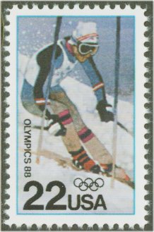 2369 22c Winter Olympics F-VF Mint NH Plate Block of 4 #2369pb
