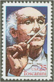 2411 25c Arturo Toscanini F-VF Mint NH Plate Block of 4 #2411pb