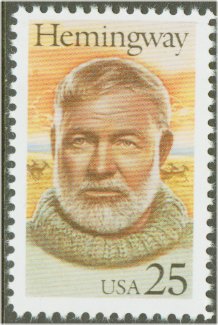 2418 25c Ernest Hemingway F-VF Mint NH Plate Block of 4 #2418pb