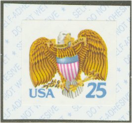 2431v 25c Eagle  Shield Coil Single F-VF Mint NH #2431v
