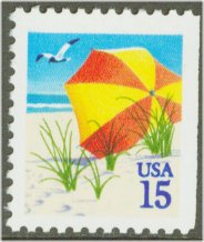2443a 15c Umbrella Booklet Pane of 10 Booklet Pane F-VF Mint NH #2443a