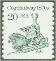 2463 20c Cog Railway (1995) Coil F-VF Mint NH #2463nh
