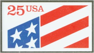 2475a 25c Flag, Self Adhesive Booklet Pane F-VF Mint NH #2475a