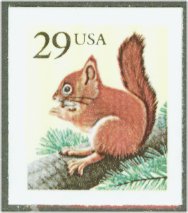 2489 29c Squirrel Self-Adhesive Used Single #2489used