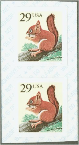 2489v 29c Squirrel Self-Adhesive Coil Stamp F-VF Mint NH #2489vx3
