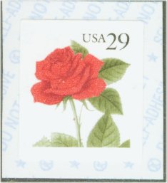 2490v 29c Rose Self Adhesive Coil Stamp F-VF Mint NH #2490vx3
