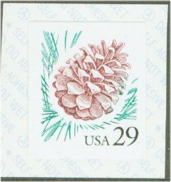 2491v 29c Pine Cone Self Adhesive Coil Stamp F-VF Mint NH #249avx3