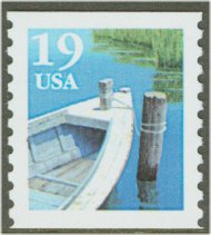 2529a 19c Fishing Boat, Type II Coil F-VF Mint NH #2529anh