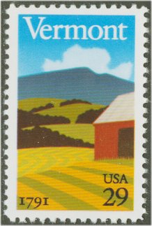 2533 29c Vermont Statehood F-VF  Used #2533used