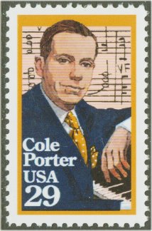 2550 29c Cole Porter Plate Block #2550pb