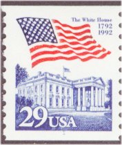 2609 29c Flag/White House Coil F-VF Mint NH #2609nh