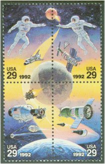 2631-4 29c Space Expoloration Singles F-VF Mint NH #2631-4sg