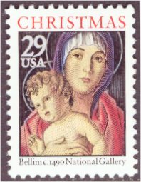 2710a 29c Madonna  Child Booklet Pane F-VF Mint NH #2710a