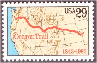2747 29c Oregon Trail Plate Block #2747pb