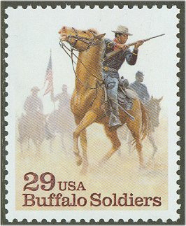 2818s 29c Buffalo Soldiers Full Sheet #2818sh