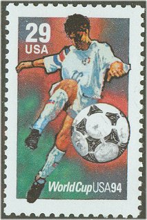 2834 29c World Cup Soccer Used Single #2834used