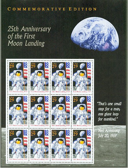 2841 29c Moon Landing Souvenir Sheet F-VF Mint NH #2841sh