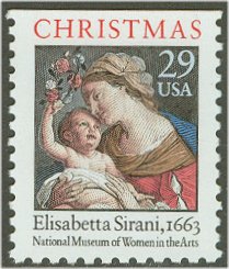 2871a 29c Virgin  Child Booklet Single Used Single #2871aused