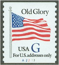 2890 (32c) Blue G Perforated Coil F-VF Mint NH #2890nh