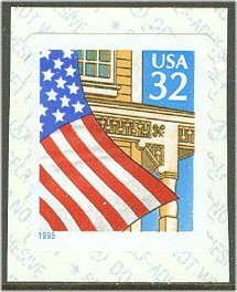 2915 32c Flag over Porch ATM Coil F-VF Mint NH #2915nh